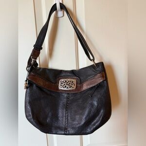 Brighton Black and Brown Shoulder Bag